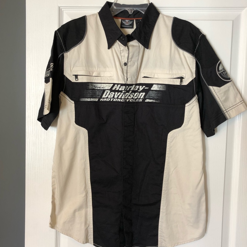 Harley Davidson woven top NWOT